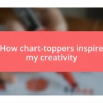 How chart-toppers inspire my creativity