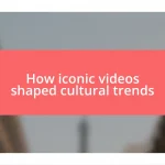 How iconic videos shaped cultural trends