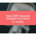 How MTV Awards shaped my taste in music