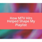 How MTV Hits Helped Shape My Playlist