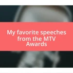 My favorite speeches from the MTV Awards